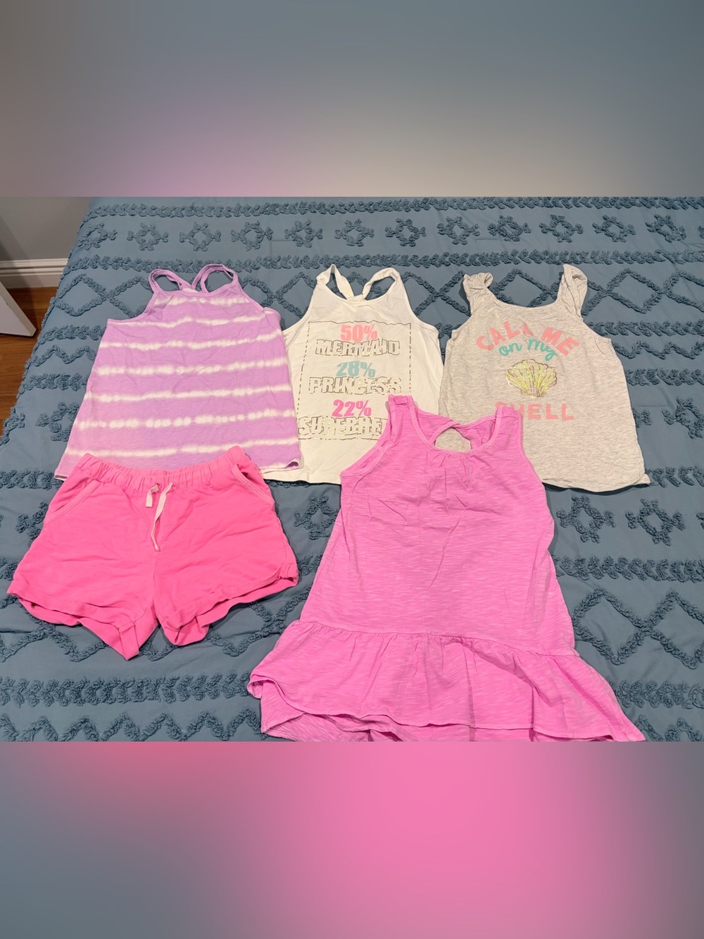 OshKosh B’gosh Girls Summer Bundle Size 10 | 4 Tops + Shorts